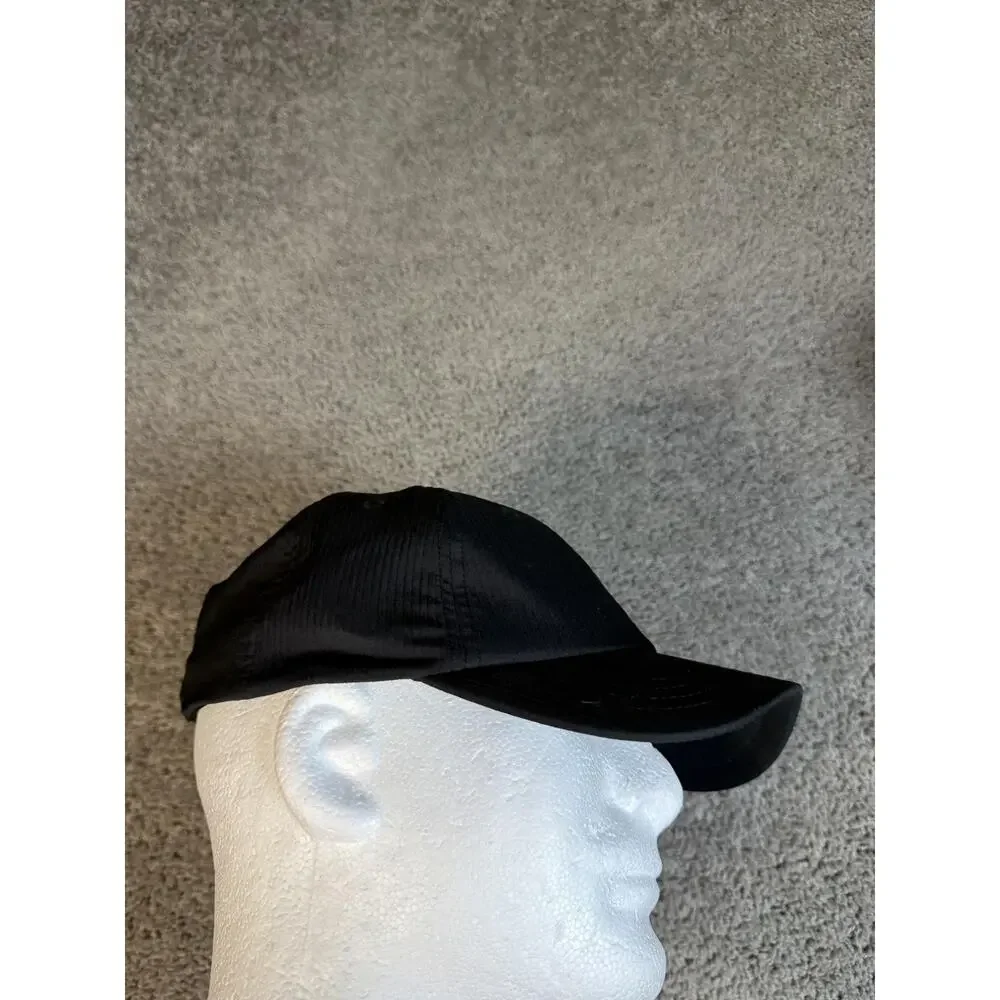 Hurley Hat Cap Strap Back Mens One Size Black Moisture Wicking Polyester